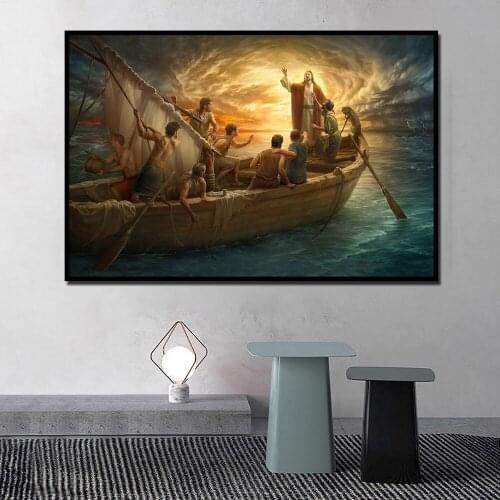 Jesus Christ God From Fear To Faith Poster Painting On Canvas Bedroom Wall Art Decoration Pictures Home Decor