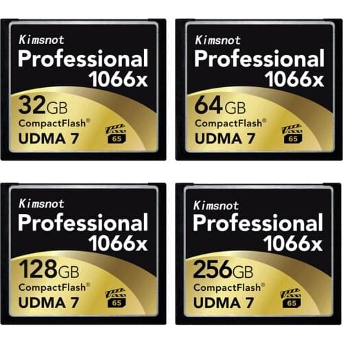 Kimsnot Professional Memory Card 256GB 128GB 64GB 32GB CF Card 1066x Compactflash 160Mb/s Compact Flash Card For DSLR Camera