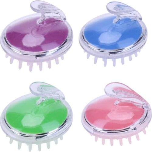 Silicone Head Massage Scalp Brush Hair Shower Bath Spa Slimming Comb