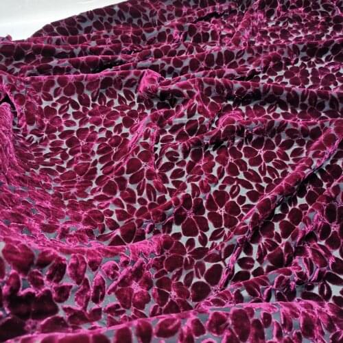 Dress Fabric 114cm width flower fleeced fabric wedding dress decoration material fabric 1Yard
