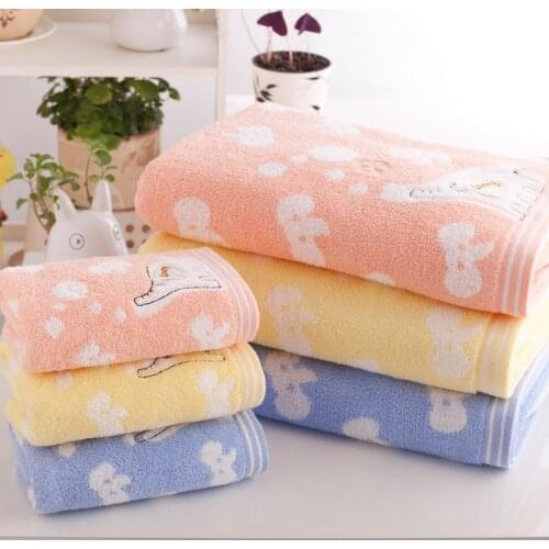 70x140cm calf elephant bath towel thicken and pure cotton bath towel Bathroom Beach Towel for Adult Commodity Multifunction
