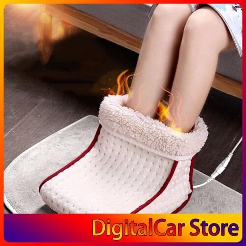 In Stock! Cosy Heated Plug-Type Electric Warm Foot Warmer Washable Heat 5 Modes Heat Settings Warmer Cushion Thermal Foot Warmer