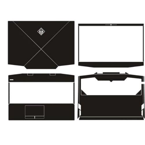 Laptop Carbon fiber Vinyl Skin Sticker Cover For 2019 HP Omen 15-dh0020ng dh0203ng DH0014NG DH0002ng DH0011ng DH0007TX 15.6"