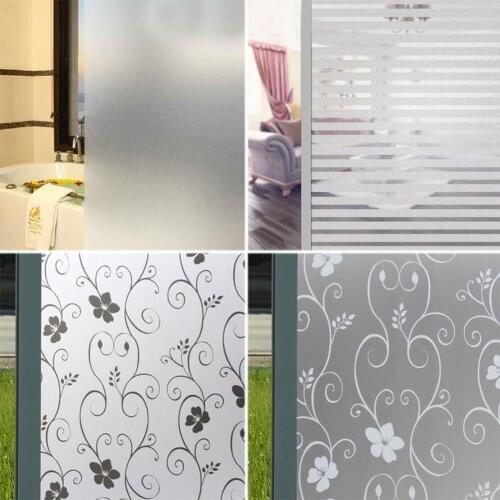 2Mx45CM PVC Waterproof Frosted Glass Film Sticker for Bathroom Window Home Privacy