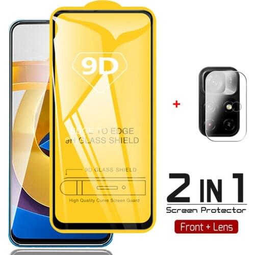 2-in-1, tempered glass for poco x3 pro glass pocophone f3 f2 pro camera protection poko x 3 nfc xiaomi poco x3 screen protector