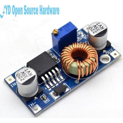 5pcs Max DC-DC XL4005 Step 5A Down Adjustable Power Supply Module LED Lithium Charger board