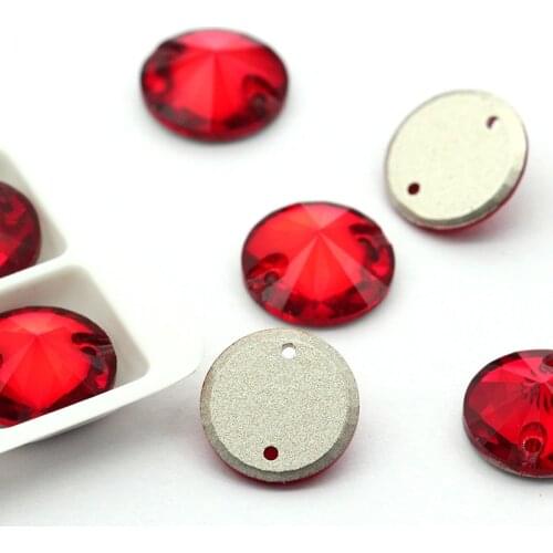 Embroidery Accessories Flat Back Rhinestones Sewing Rivoli Crystal Glass Stones Sew on Crystal for Decoration Wedding Dress embr
