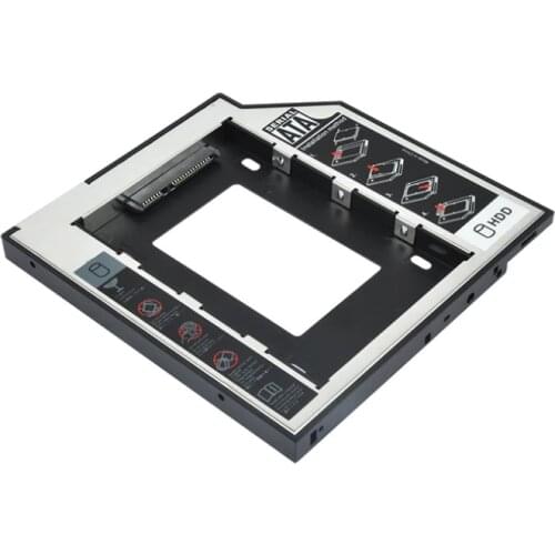 Aluminum 2.5" Internal SSD 12.7mm Hard Disk Caddy Tray Enclosure for Laptop notebook mac book
