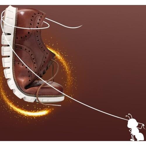 Brogue Light Comfortable leather Mens Fashion Casual Shoes lace up Mens Dress Business Shoes