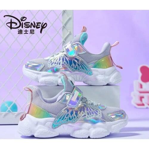 Disney Minnie Girls Sports Shoes Spring New Student Mesh Breathable Non-slip casual shoes Baby Fashion Shoes