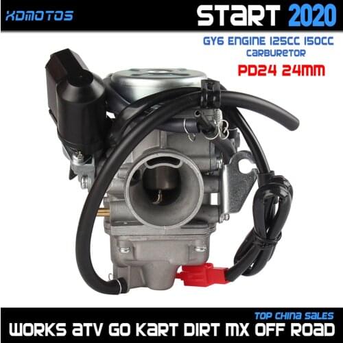GY6 Carb 24mm PD24J Carburetor For 4 Stroke GY6 125cc 150cc 152 157 QMI QMJ Engine Motorcycle ATV Quad Go Kart Moped Scooter