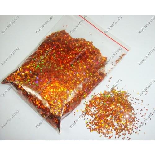 50gram 1MM Laser Bronze Dazzling Holographic Diamond Glitter Paillette Spangles Shapefor Nail Art Decoration Glitter Crafts