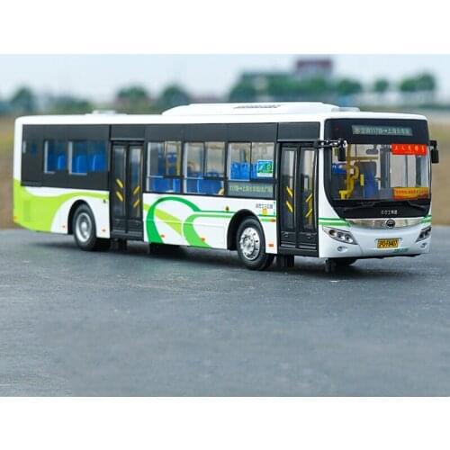 1/42 Yutong Bus Electric Bus E12 Alloy Casting Car Model Collection Decoration Holiday Gift Childrens Toy