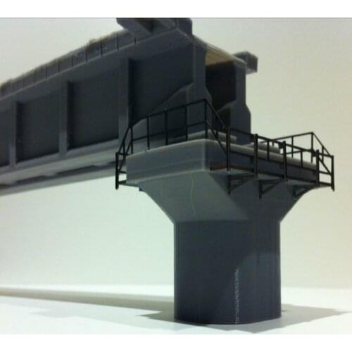 Train Model 1 87HO Architectural Scene Sand Table Railway Surrounding Scene Matching Pier