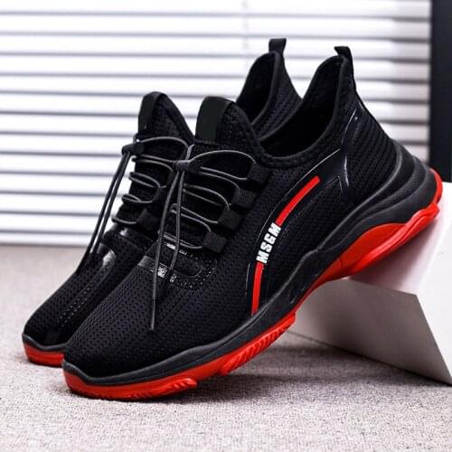 2019 summer net red mens sports shoes mens shoes trend new casual shoes male Korean version of the flying mesh