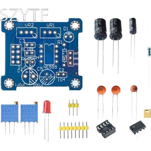 NE555 rectangular wave pulse frequency duty cycle square wave generator module stepping motor drive
