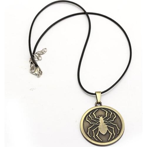 Hunter x Hunter Necklace Phantom Troupe Spider Metal Pendant Rope Chain Choker Necklaces Women Men Charm Gifts Anime Jewelry