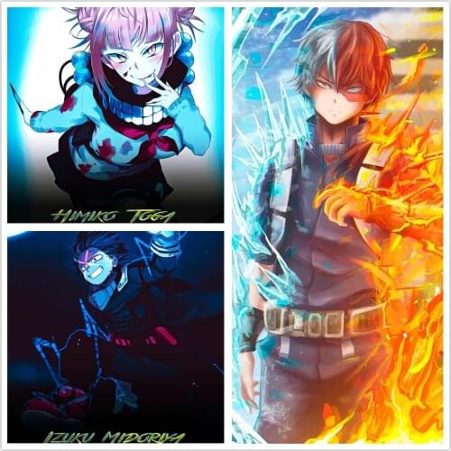 My Hero Academia anime poster home decor hd Home Decor painting wall painting bedroom poster Study Bedroom Bar Cafe Wall
