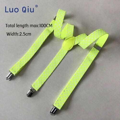 Winfox High Quality Flamingo Print Men Women Clip-on Suspenders Elastic Y-Shape Adjustable male Ladies Braces