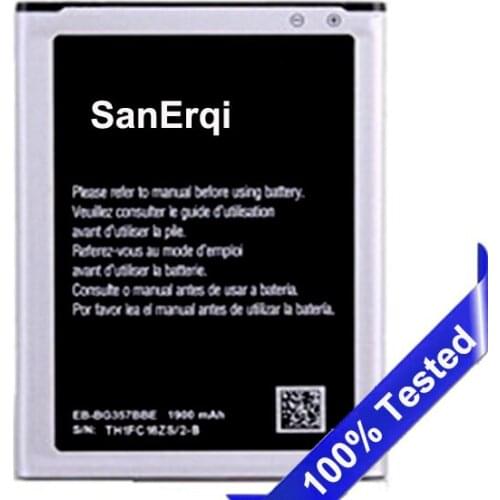 SanErqi High Quality For Samsung Ace 4 SM-G357FZ G357 Battery 1900mAh Battery EB-BG357BBE