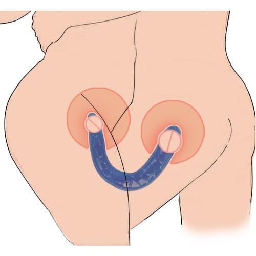 Silicone Double Headed Dildo For Anal Long Reality Dildo Lesbian Butt Plug Strapon Lesbian Intimate Goods Sex Toys Секс Игрушки