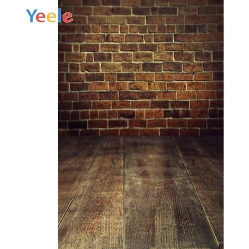 Yeele Old Brick Wall Wooden Floor Portrait Grunge Photography Backgrounds Customized Photographic Backdrops for Photo Studio