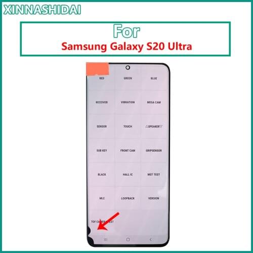 6.9" LCD For Samsung Galaxy S20 Ultra G988B/DS G988B G988F G988U LCD Display Touch Screen Digitizer Assembly Replacement