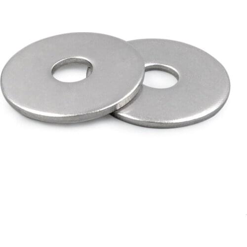 1/100X M2.5 M3 M3.5 M4 M5 M6 M8 M10 M12 M14 M16 A2-70 304 Stainless Steel Large Size Oversize Big Wider Flat Washer Plain Gasket