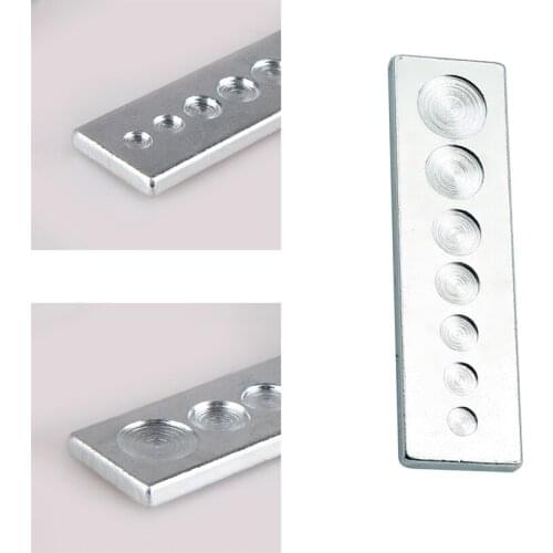 1pcs Metal Leather Craft Tool Die Punch Hole Snap Rivet Button Setter Base Kit DIY Punching And Mounting Rivet Buttons Tools