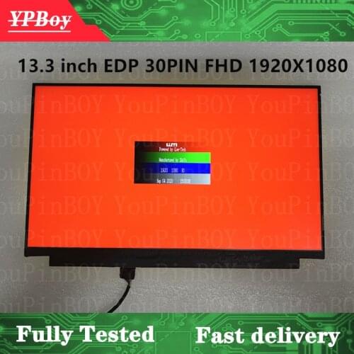 13.3" NV133FHM-N6A V8.0 FHD 1920X1080 EDP 30PIN matte LCD Display Screen matrix Non Touch FRU: 02HL704