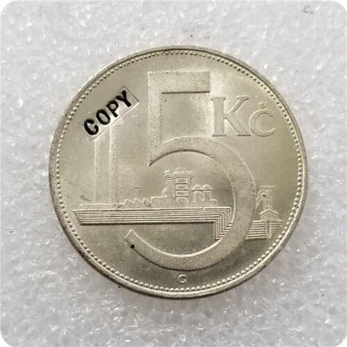 1937 CZECHOSLOVAKIA 5 KORUN Coin COPY