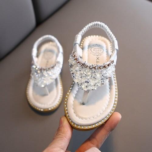 2021 Kids Summer Style Girls Sandals Children Toddler Kids Girls Beach Sandals Cute Bow Girls Princess Shoes 2-10 Years Sneakers