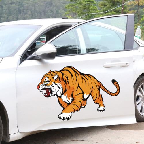 Tiger head car sticker tiger body decoration personality creative scratch cover waterproof decoration sticker for Hummer car