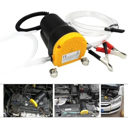 60W 12V/24V Car Electric Submersible Pump Fluid Oil Drain Extractor for RV Boat Truck + Tubes Vehicle Oil Changing Tools