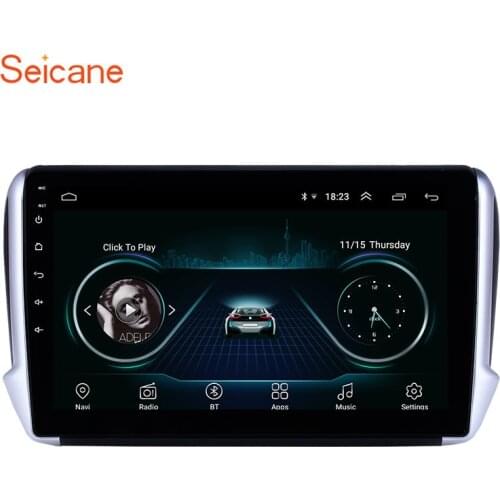 Seicane Android 9.1 Car Multimedia player 2Din 10.1" For Peugeot 2008 2014 2015 2016 Radio GPS support Steering Wheel Control