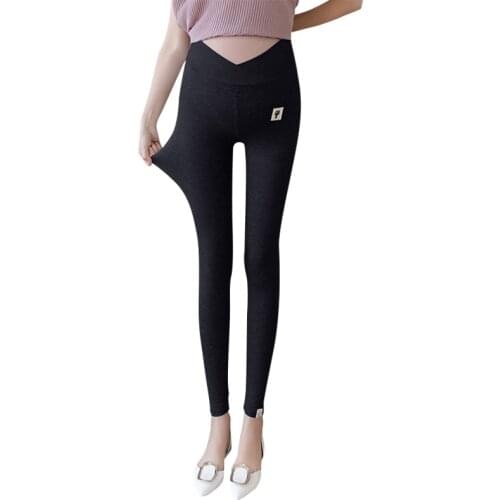 Envsoll Maternity Pants Clothes for Pregnant Womens Nine Pants Solid Color And Thin Maternity Pregnancy Trousers Dropshipping