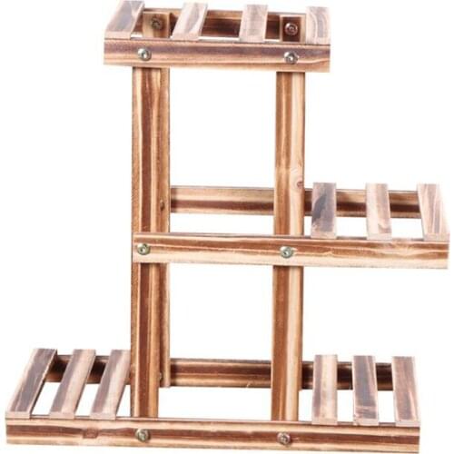Wooden Flower Rack Plant Stand Multi Flower Stand Shelves Bonsai Display Shelf Yard Garden Patio Balcony Flower Stands