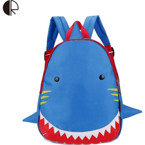 Kids Snack Backpack Animal cute Bag for 1-3 Years Boys and Girls Toddler Shark Bag Kindergarten Children Backpack Cartoon Bag