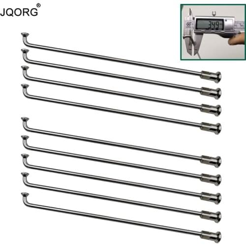 9 K Diameter 3.5 mm Round Body 304 Stainless Steel J-bend Sliver Color Motorcycle Spokes Match With Sliver 16.5 mm Brass Nipples