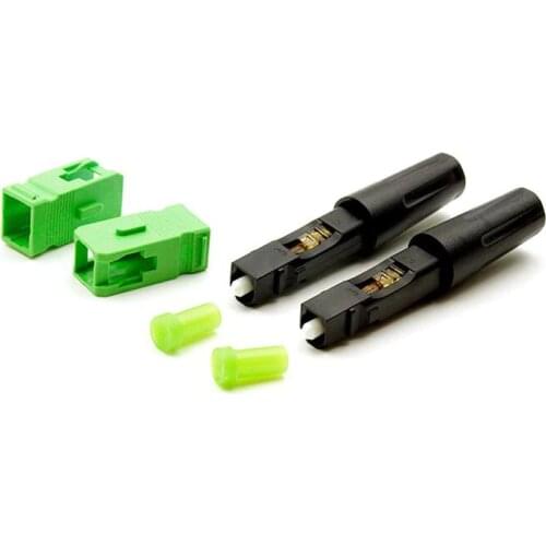 Jyttek 10pcs/Lot SC/ APC Quick Fast Connector Fiber Optic Adapter FTTH SM