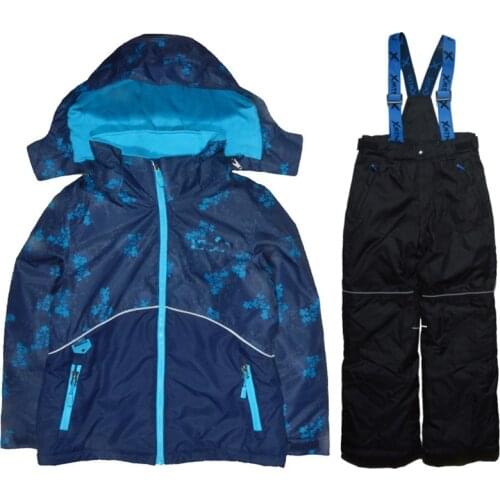 Childrens Ski Wear Set Winter Thicken Waterproof Jacket Mountaineering Wear Boys and Girls Snowsuit Wind and Snow