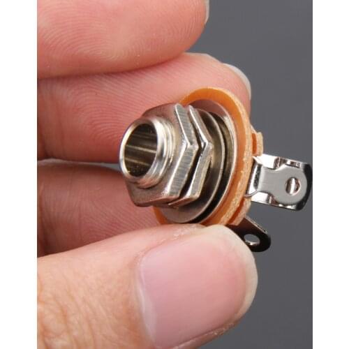 Switchcraft#11 1/4 6.35mm 2-Conductor Mono Chassis Guitar Jack Input Output Special Plug for Guitar Musical Instrument Supplies