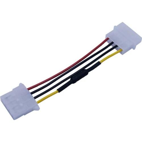 New 4Pin Molex PC Case Fan Speed Reducer Low Noise Extension Cord Adaptor