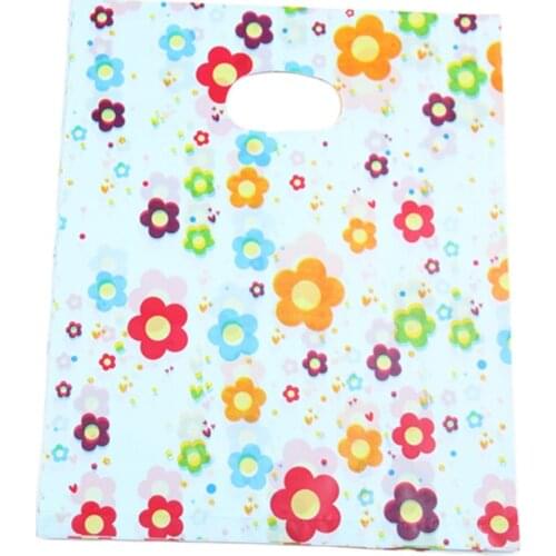 Lovely Fashion Sunflower Cadeau Zakjes Present Bags Favor Party Birthday 100pcs/lot 20*25cm