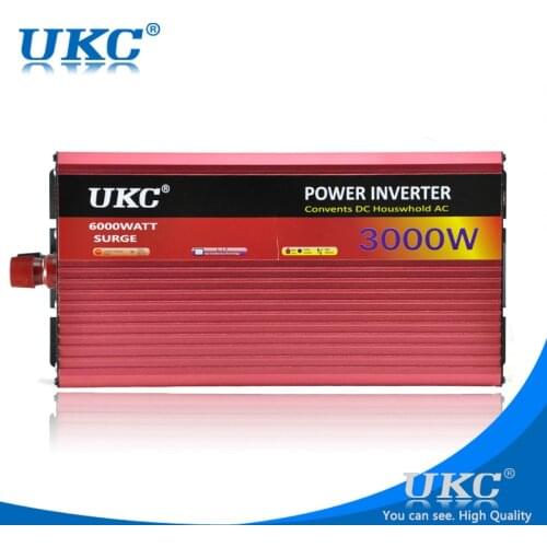 3000W Modified Wave Inverter Volage Converter DC 12V/24V To AC 220V USB Adapter Voltage Transformer Solar Inverters
