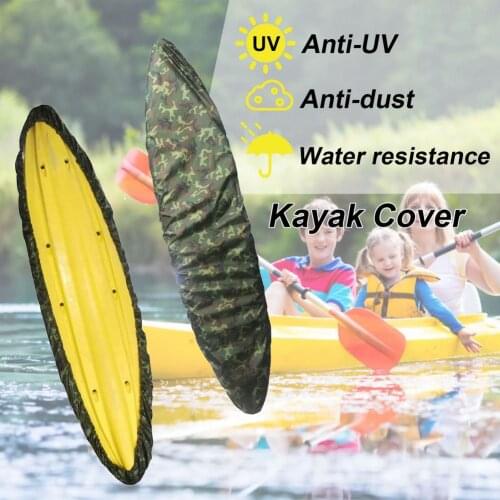 Professional Kayak Cover Waterproof Kayak Boat UV Resistant Dustproof Camo Canoe Storage Boat Accessories Swimming Pool Boat