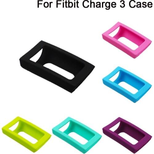 Silicone Cover for Fitbit Charge 3 Smart Watch Silicone Protective Case Printing Men Women Smartwatch Accessories