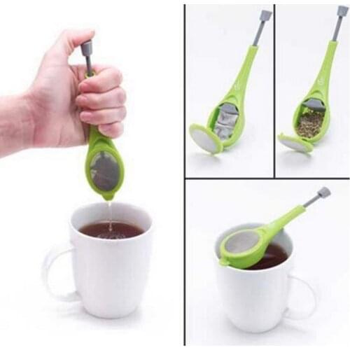 Silicone Kitchen Tea Filter Tea Leaf Infuser Drinking Tool Tea Infuser Strainer Maker Gadget Press Tea&Coffee Strainer Brewing