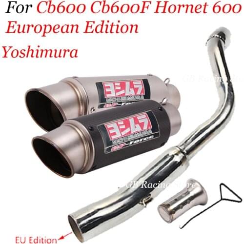 Slip On For CB600 CB600F Hornet 600 European Edition Motorcycle Modified Exhaust Muffler Escape Moto Pipe Yoshimura