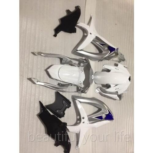 Brand new parts Injection Molding Fairing kit for SUZUKI K8 K9 GSXR 600 750 2008 2009 2010 white black gsxr600 fairings RD12